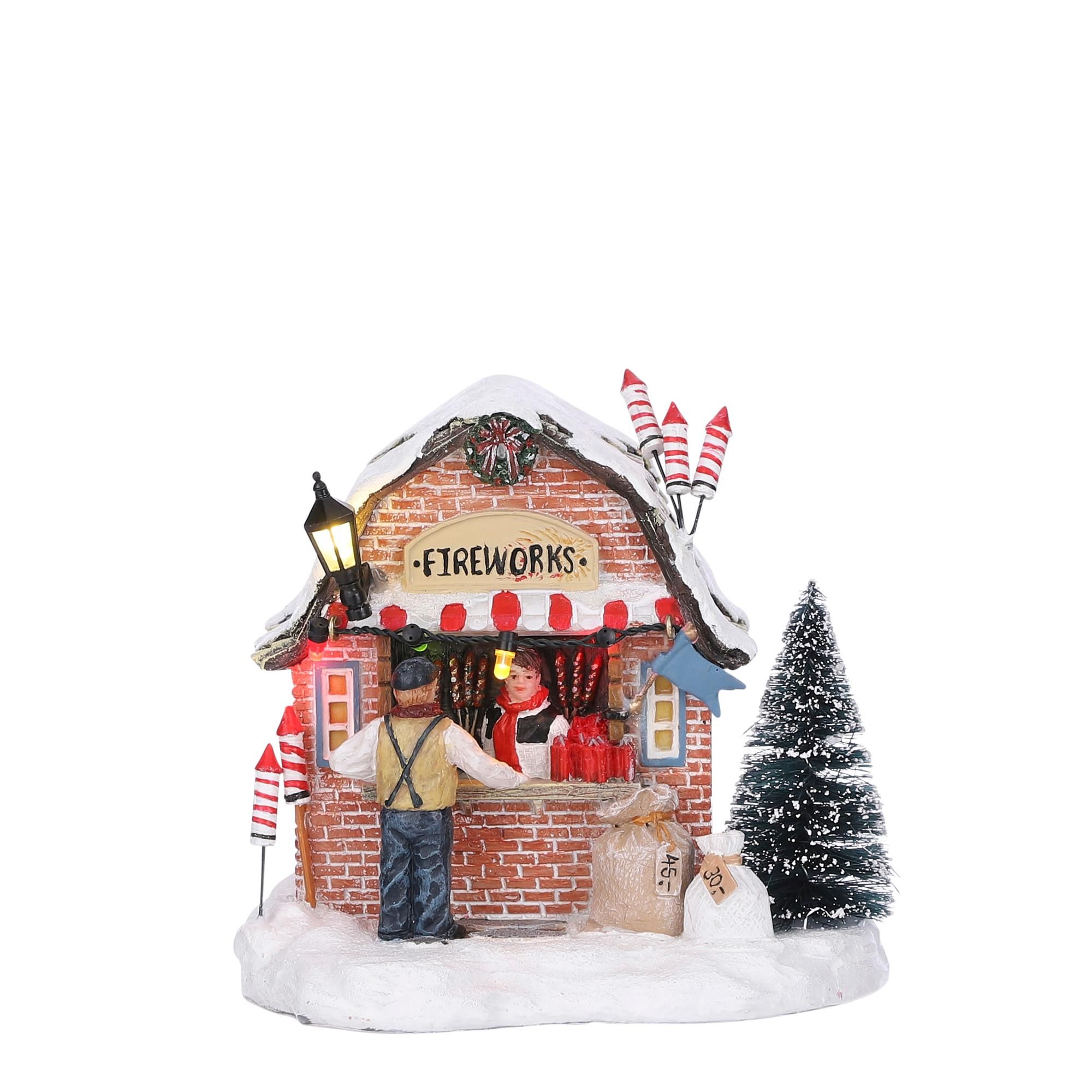 Marchand de feu d artifice miniature LUVILLE H17 cm Leroy Merlin