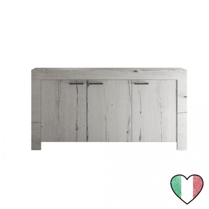 Stilprojectstore Credenza Buffet soggiorno in Rovere Bianco, 3 ante