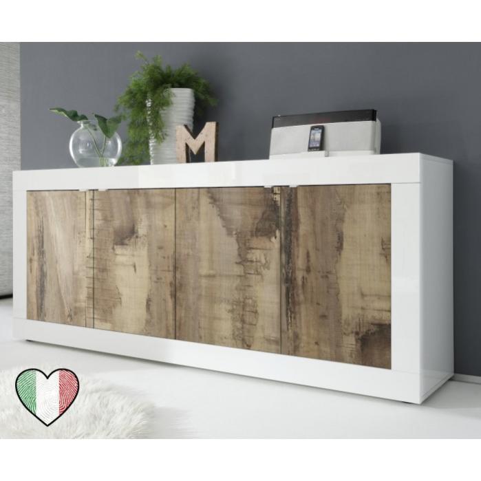 Stilprojectstore Credenza moderna bassa da soggiorno Bianco laccato