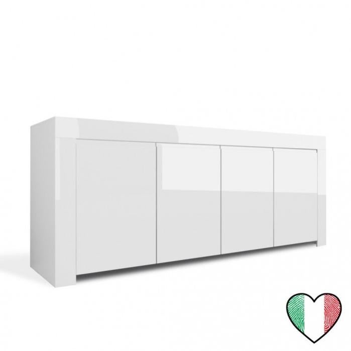 Stilprojectstore Credenza Buffet soggiorno 4 ante Laccato Bianco