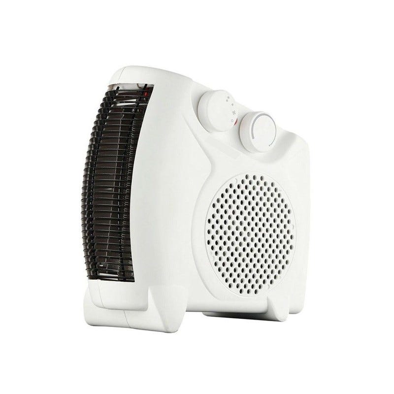 Petit radiateur avec Modes de chauffage et de ventilation réchauffeur d'air  chaud blanc, petit radiateur d'air chaud de bureau domestique, Mini