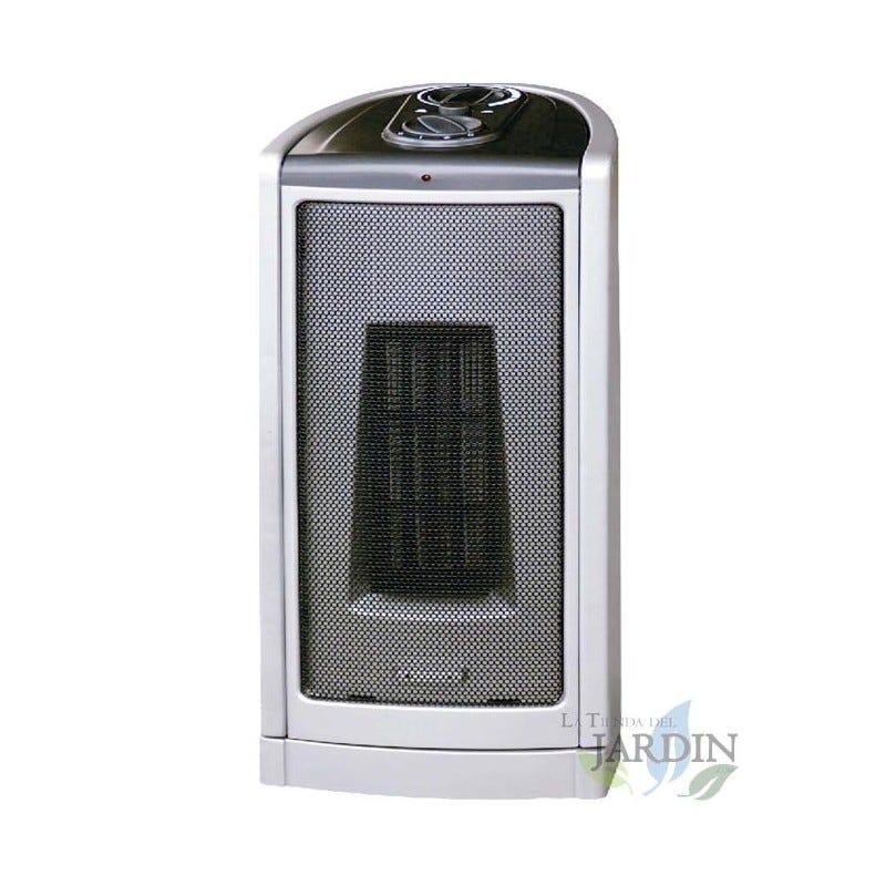 Calefactor cerámico portatil con 1800W, 2 niveles de potencia y oscilación