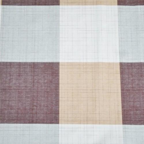 Nappe De Table PIANA II à Petits Carreaux En Lin Lavé Et Coton