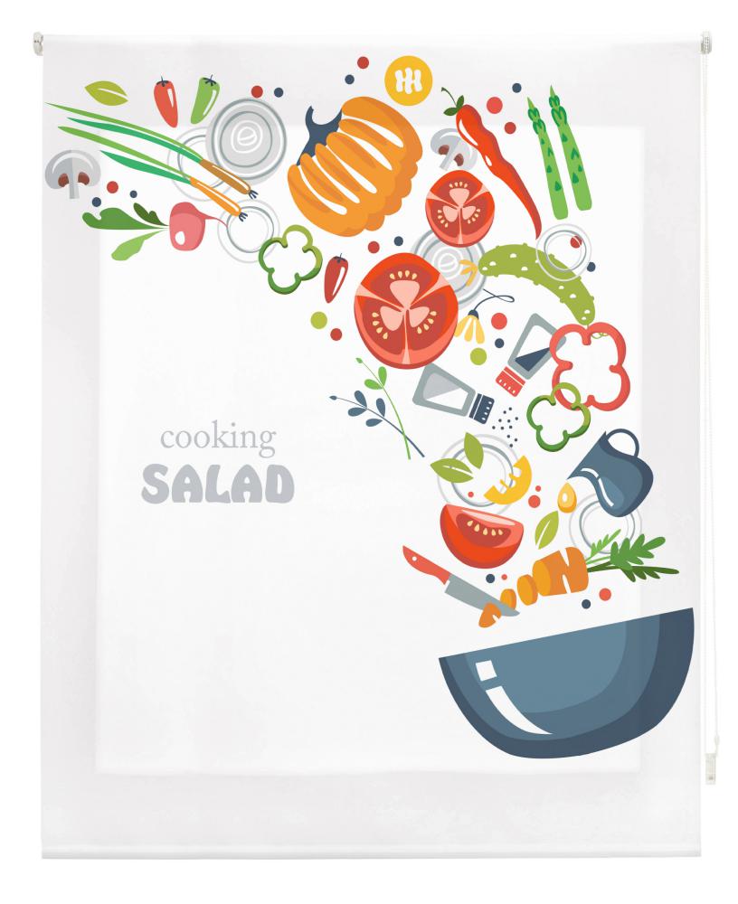 Estor enrollable happystor estampado digital cocina hscc52380 125x180cm