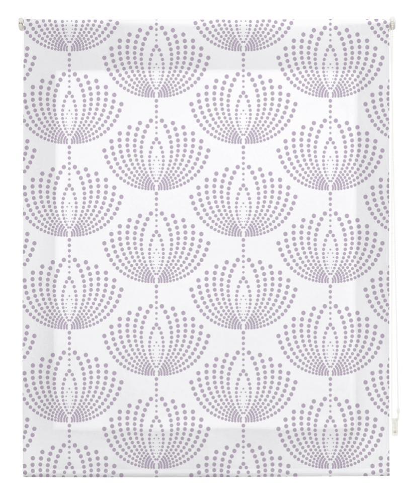 Enrollable Happystor Acacia Estampado Fantasia Hueso-Morado 140x180cm Leroy Merlin