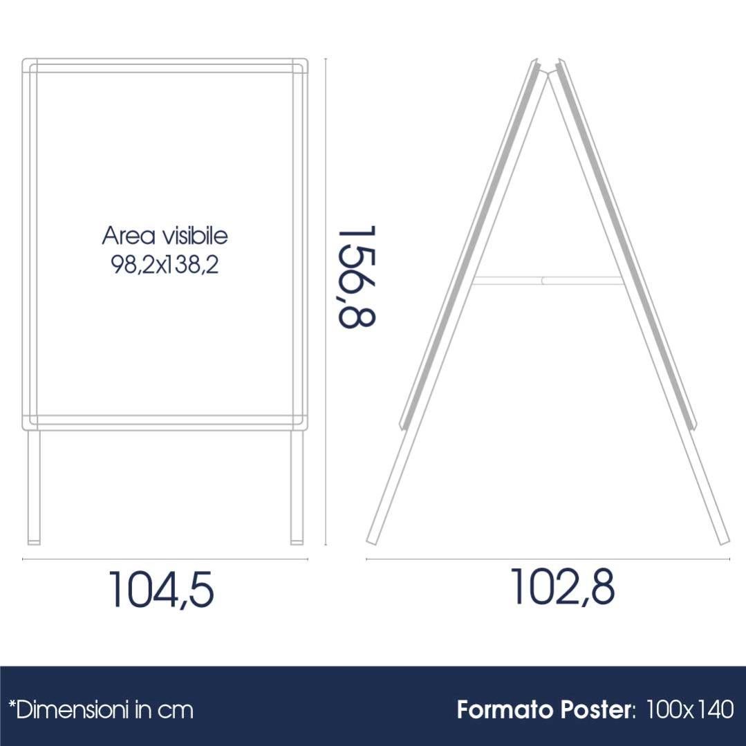 Cavalletto pieghevole in metallo leggero regolabile per poster, cartelli di nozze, foto, altezza 150 cm, colore oro, portatile, cavalletto da pavimento per esposizione di pittura