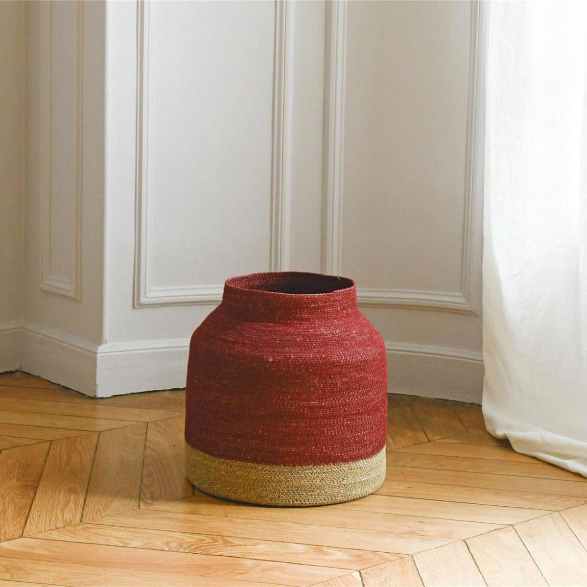 Panier En Jonc De Mer Vintiquewise Pour Serviettes En Papier - 30x15x12 Cm - Marron - Style Rustique