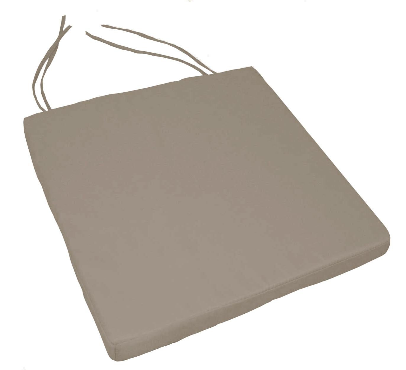 Lot De 2/4/6 Coussins De Chaise Carrés 45x45cm - Housse Lin Déhoussable | Décoration Maison | Confort Assise