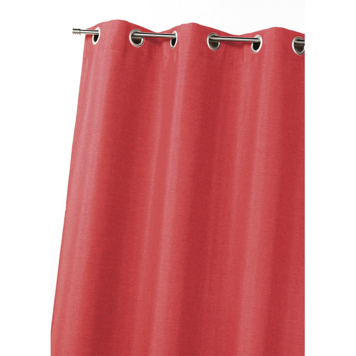 Rideau uni occultant et isolant thermique avec doublure polaire Piment 140 x 260 cm