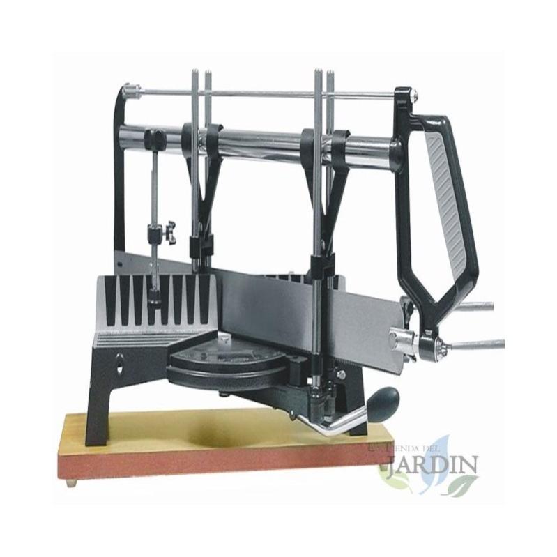 Scie à onglets radiale métal avec guide 55 cm, système de glissière intégré, réglage d\