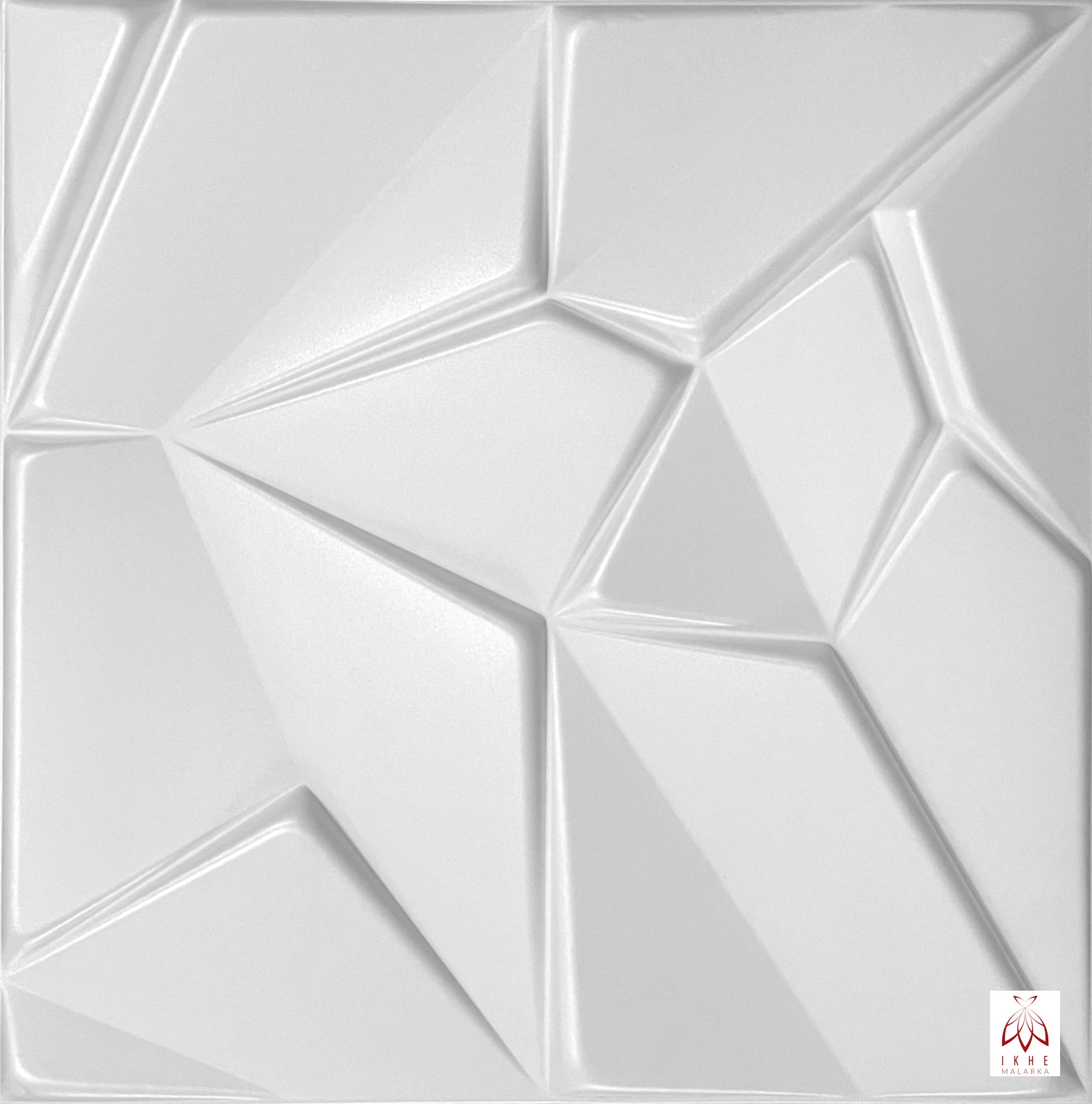 3D panneaux muraux décors revêtement de plafond plaques décoration  POLYSTYRENE MATERIAL STYRFOAM-LIKE 3D /2m²-8PCS Diamond White 3mm épaisseur  : : Bricolage