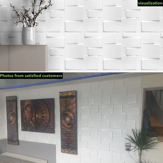 20 m² = 80 pièces) / panneaux muraux revêtement mural panneaux de plafond  plaques imitation Aspect bois MATÉRIAU POLYSTYRÈNE 2 mm d'épaisseur 0104