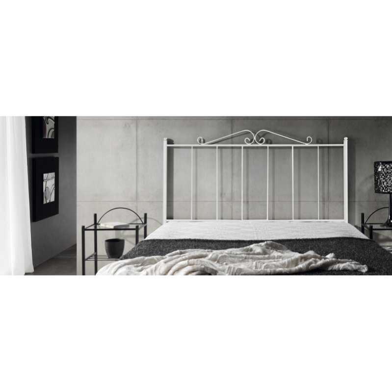 Cabecero de cama estilo forja ecus | negro o blanco | varios tamaños (color: blanco - tamaño: 90 cm)