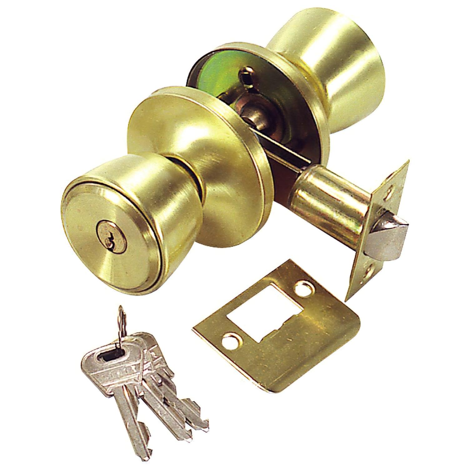 Cerradura u 3000 bg 60 laton llave y condena Leroy Merlin