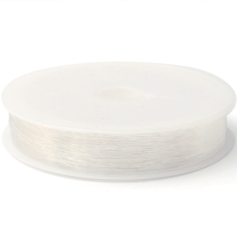 Bobine de fil nylon élastique - 0,5 mm x 20 m - Graine Créative