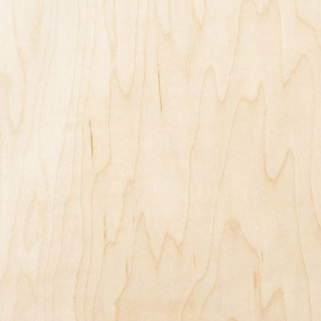 2 Fogli impiallacciati in legno di acero - 30,5 x 30,5 Cm
