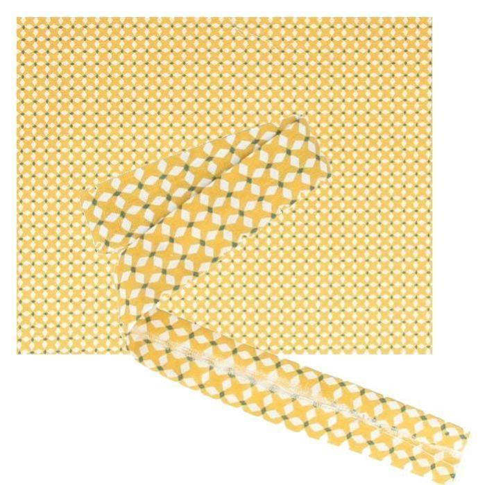 KCS Tessuto Aida Per Punto Croce, 4 Pezzi 30,5x45,7 Cm, 14 Ct, Cotone, Colore Giallo/Beige