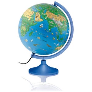 Globe lumineux 30 cm Microplanet : King Jouet, Découvrir le monde