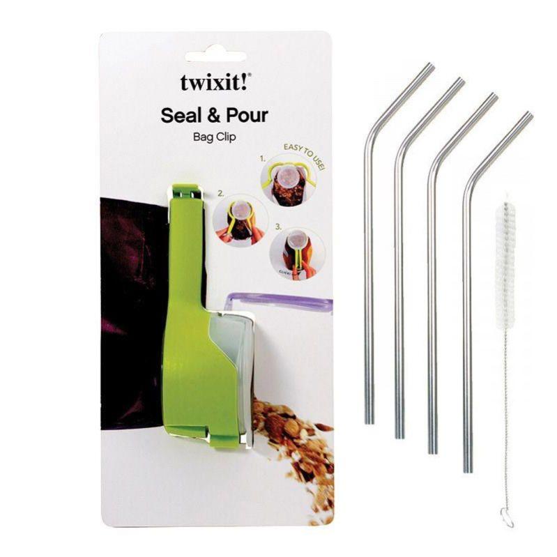 8 Cannucce Riutilizzabili In Acciaio Inox 304 - 31 Cm, Dritte E Curve, Con 2 Spazzole Pulizia - Ideali Per Bottiglie E Bevande Calde/Fredde, Eco-Friendly