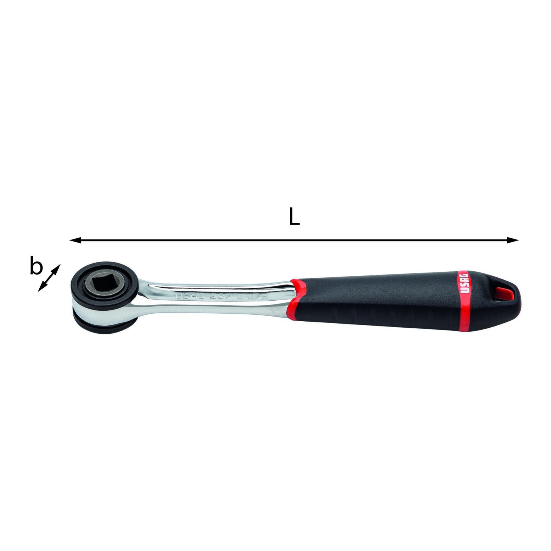 Cricchetto Powerbuilt Doppia Testa - 1/4 E 3/8, 72 Denti, Per Spazi Stretti