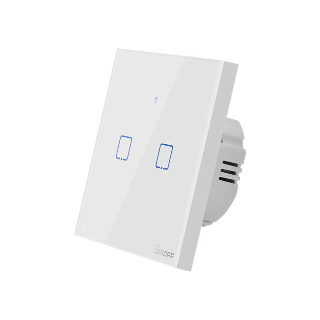 Interrupteur mural intelligent Wifi 2 charges - SONOFF