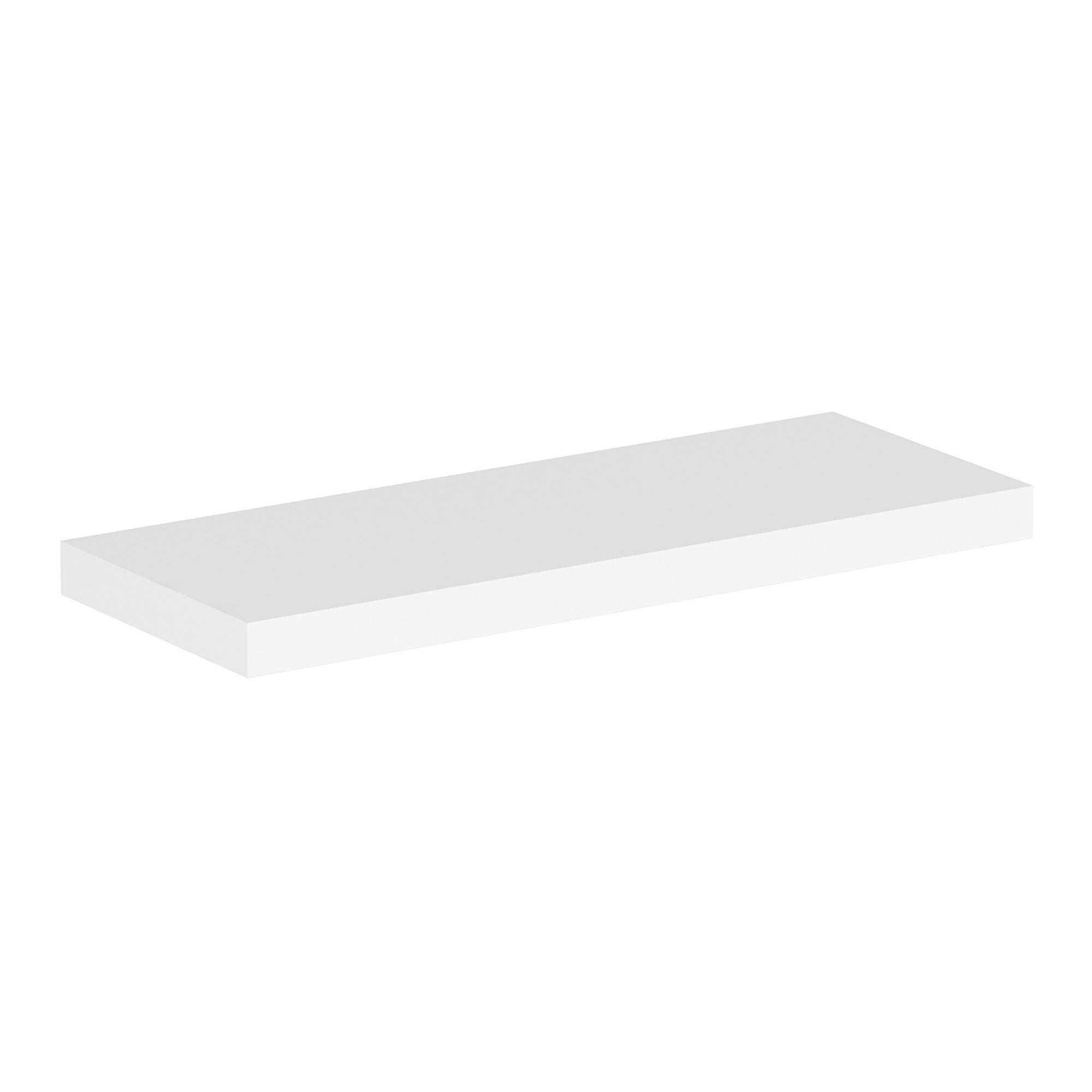 Mensola da Muro 'Bredebro' Piano Rettangolare 60 cm - Bianco [en.casa]