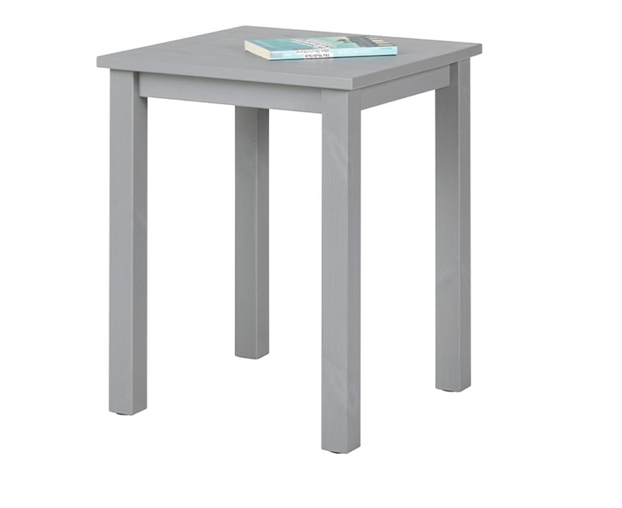 Table D'appoint En Bois Massif Coloris Gris - Longueur 45 X Hauteur 55 ...