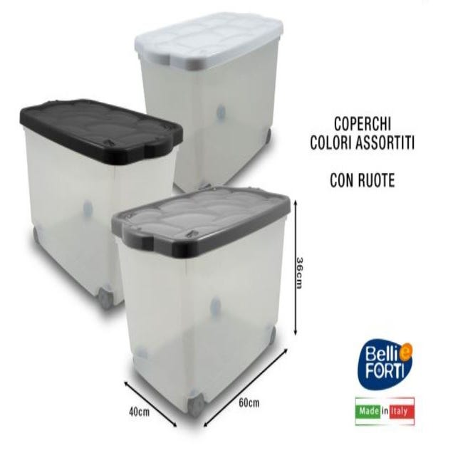 Box contenitore scatola armadio salvaspazio in plastica varie misure