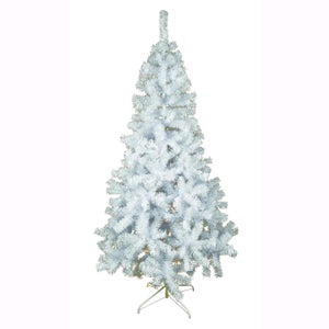 Albero di Natale SLIM GHERKIN Stretto Verde 150cm 288 Rami PVC Apertura  Ombrello F4848