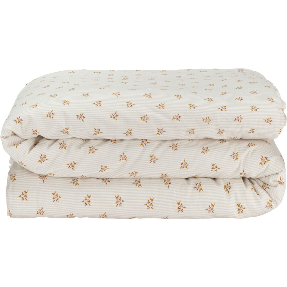 Housse de couette Coton Jaune argan MOUCHOIR ALINEA - L240 x larg260 cm