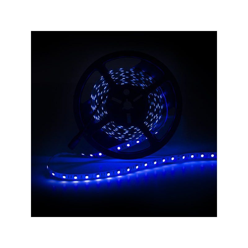 IluminaShop Tira de LED 72W 12V DC SMD5050 60 LED/m 14,4W/m IP20  Ultravioleta (Luz Negra) (5 metros) Ultravioleta