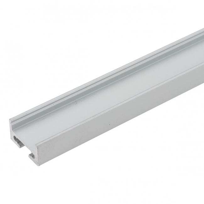 Pack 2 Perfil de Aluminio para LEDs Difusor Opal Tira 2M