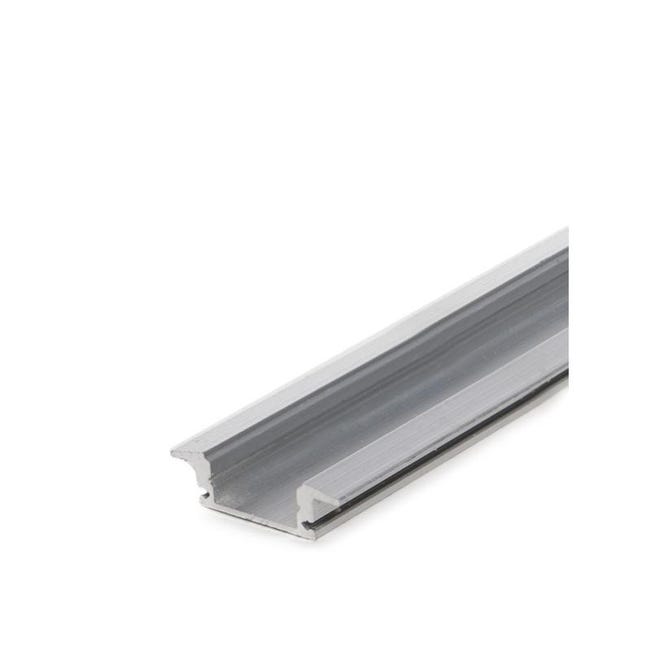 Silver Electronics Perfil Empotrable de Aluminio 2 metros con Difusor Opal  para Tira LED