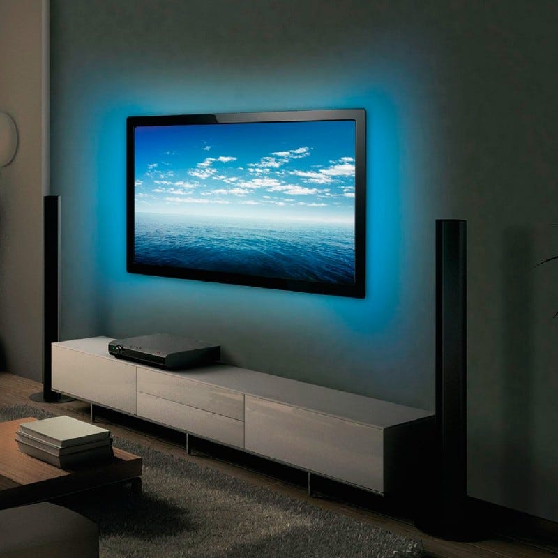 MATICOD Bande lumineuse LED pour TV Rétroéclairage LED, 5 m RVB pour TV  derrière la télévision