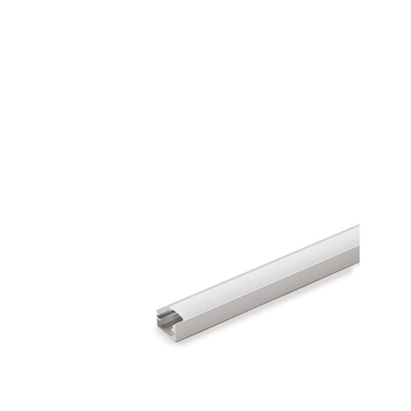 Profil Aluminium Encastré 1 Mètre Pour Bande LED - Barre Rigide, Argenté