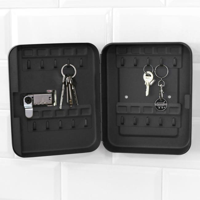 Caja para llaves Homcom madera 20x6,5x26,5 cm estilo vintage_850-074