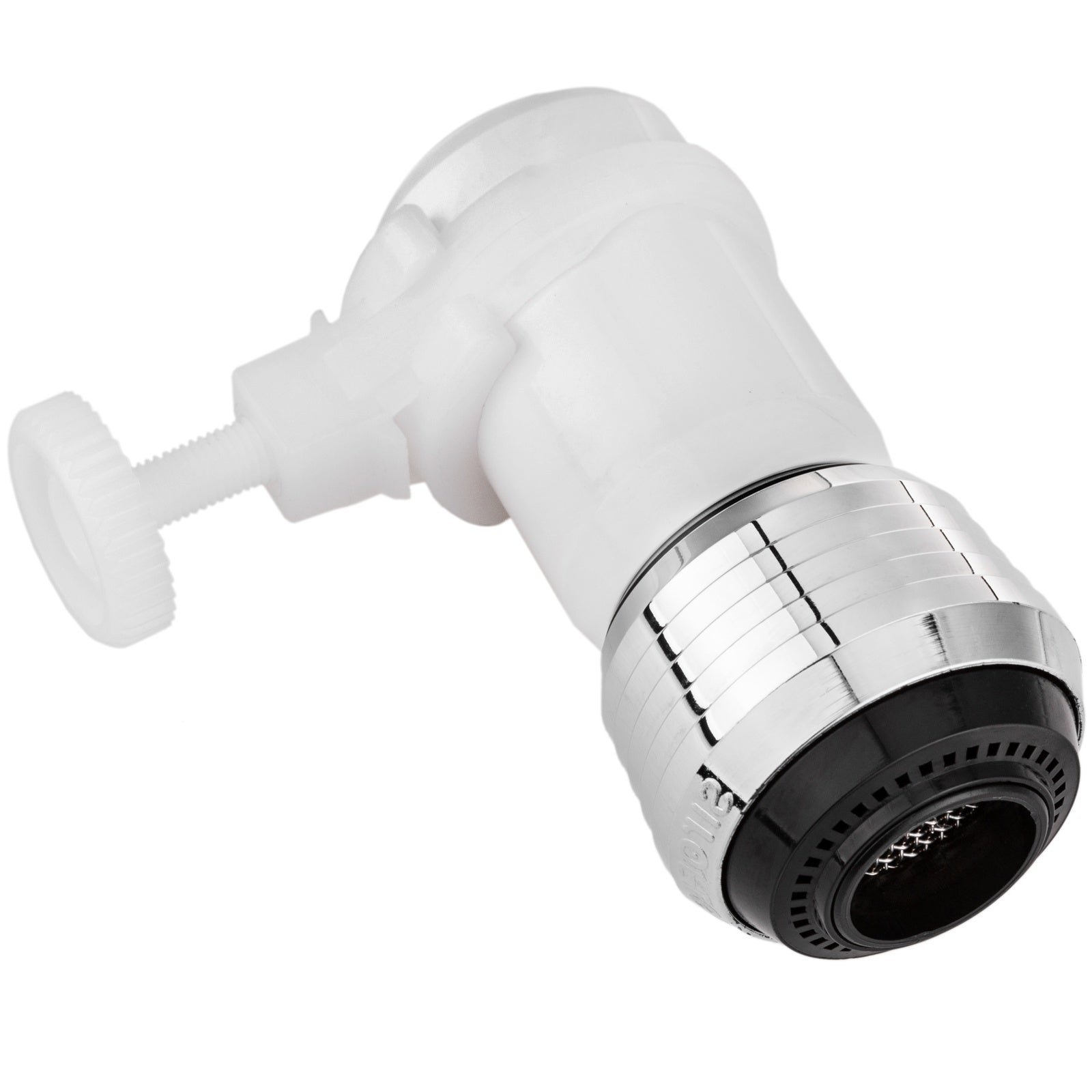 2 Pièces Extateur de robinet pivotant 1080°, fil extérieur 24mm/0.95inch,  accessoire de lavage du visage avec 2 sorties d'eau