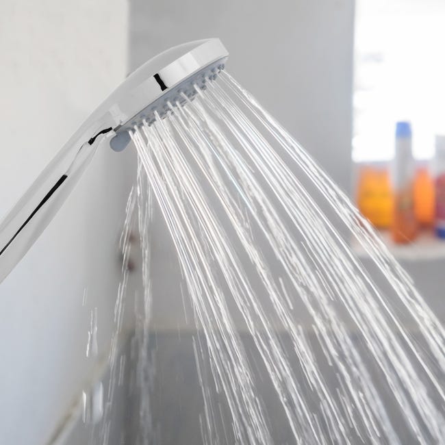 Soffione doccia cromato con sistema anticalcare, risparmio idrico, 3  modalità e diametro 98mm