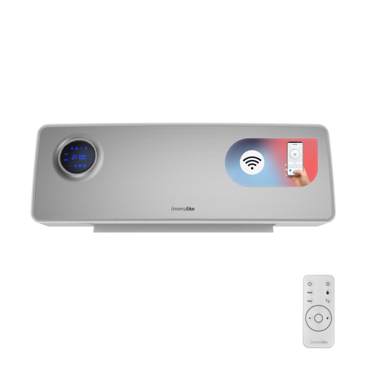 Riscaldatore elettrico da 2 KW, riscaldatore portatile con pannelli in mica senz Riscaldatore elettrico da 2 KW, riscaldatore portatile con pannelli in mica senz