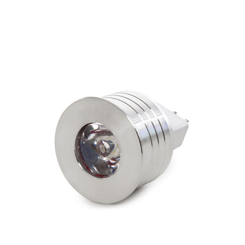 Bombilla led gu5 3 1w 90lm 6000ºk 12v 30.000h [pl-187201-mr16-30-cw]