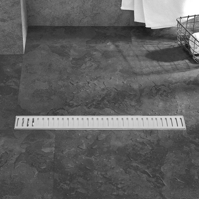 Desagüe de ducha a suelo Tekness 80 cm con Rejilla Enlosable