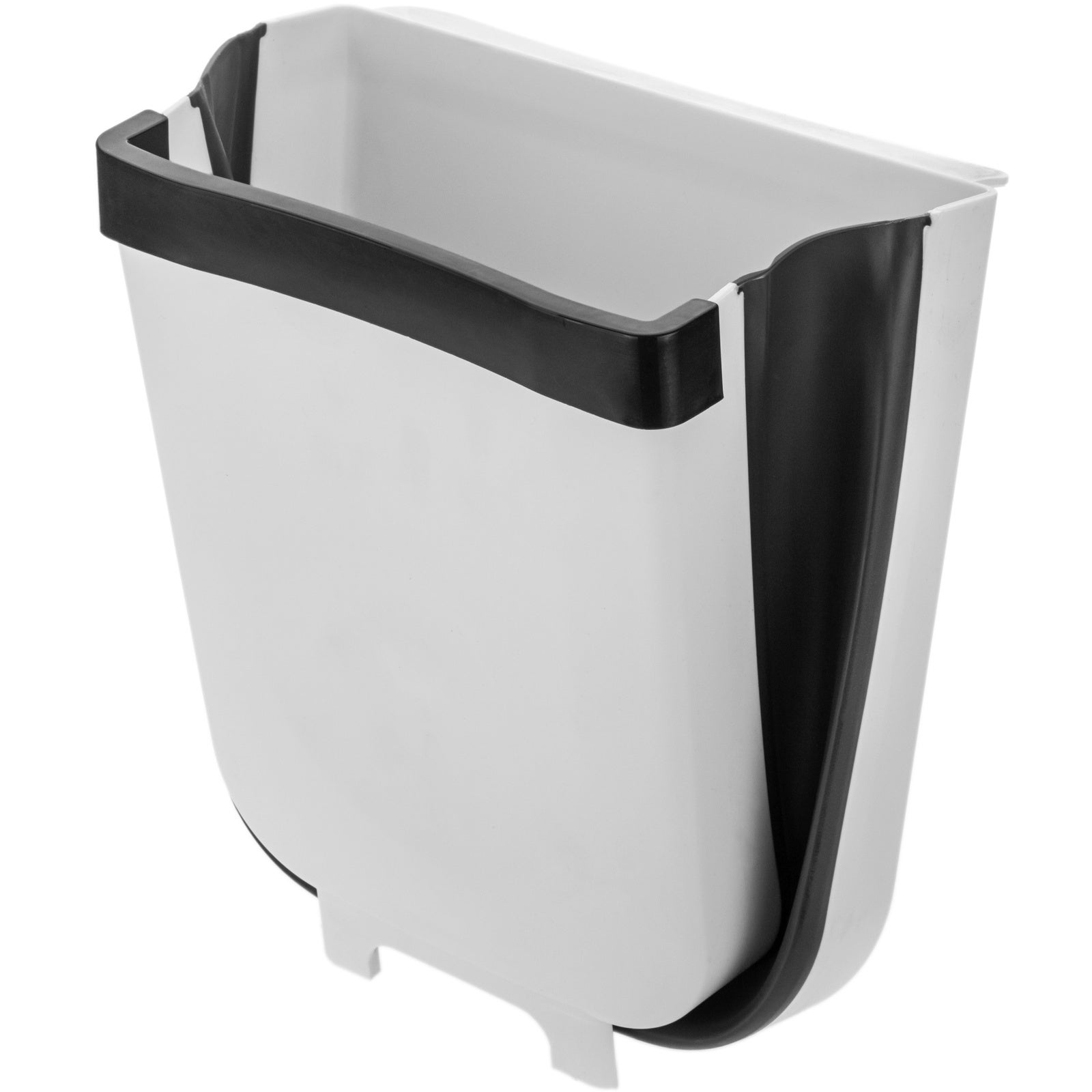 Lixeira/Caixote do lixo Banheiro RV. Porta do armário WC Lata de lixo  dobrável com tampa dobrável lixo lixo lata de parede lata de lixo branco  Gray 2.3 galão Lixeira interior/Lixo de cozinha (