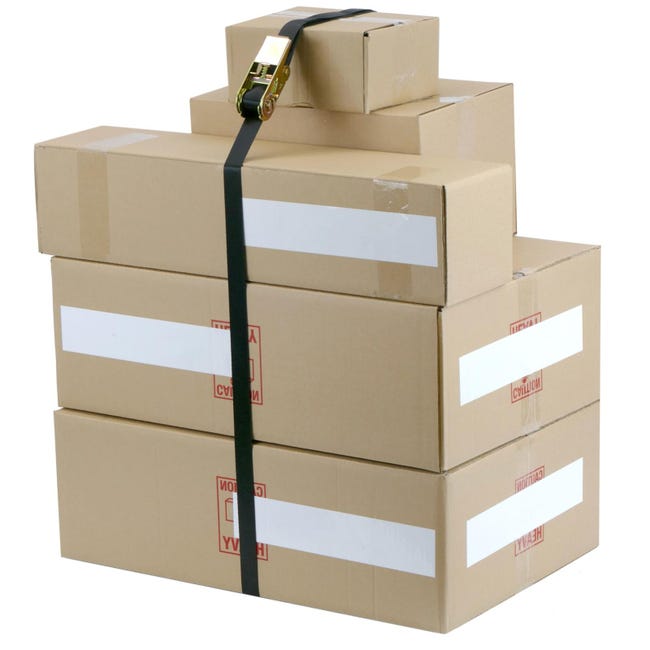 4 Cinghie Di Ancoraggio A Cricchetto Sandax - Nero, 400 DaN, Lunghezza 4m O 6m, Per Trasporto Sicuro - Foto 5