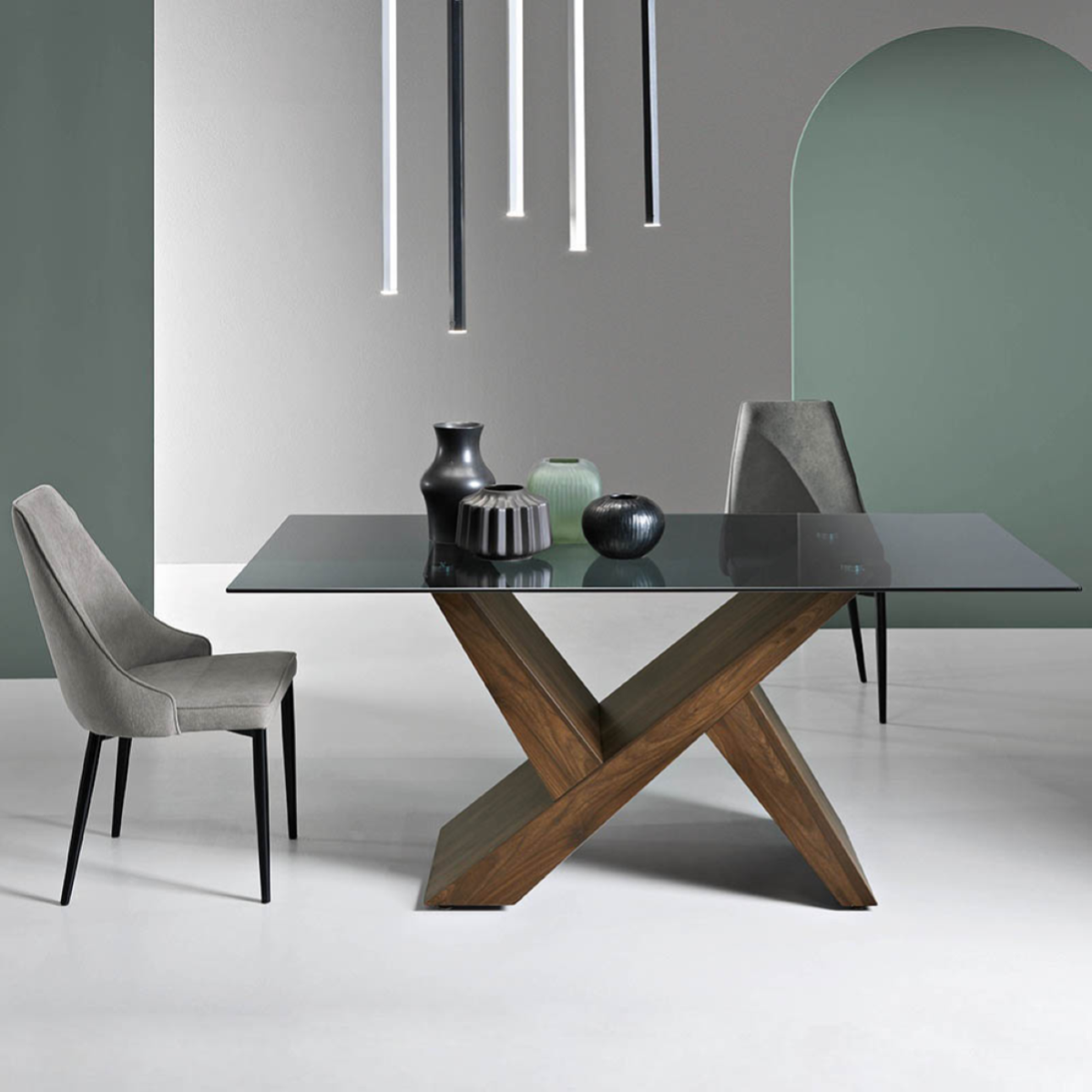 Set Giardino In Polyrattan - 8 Sedie, 4 Sgabelli, Tavolo Con Vetro - Struttura Acciaio - Naturale/Grigio - Foto 9