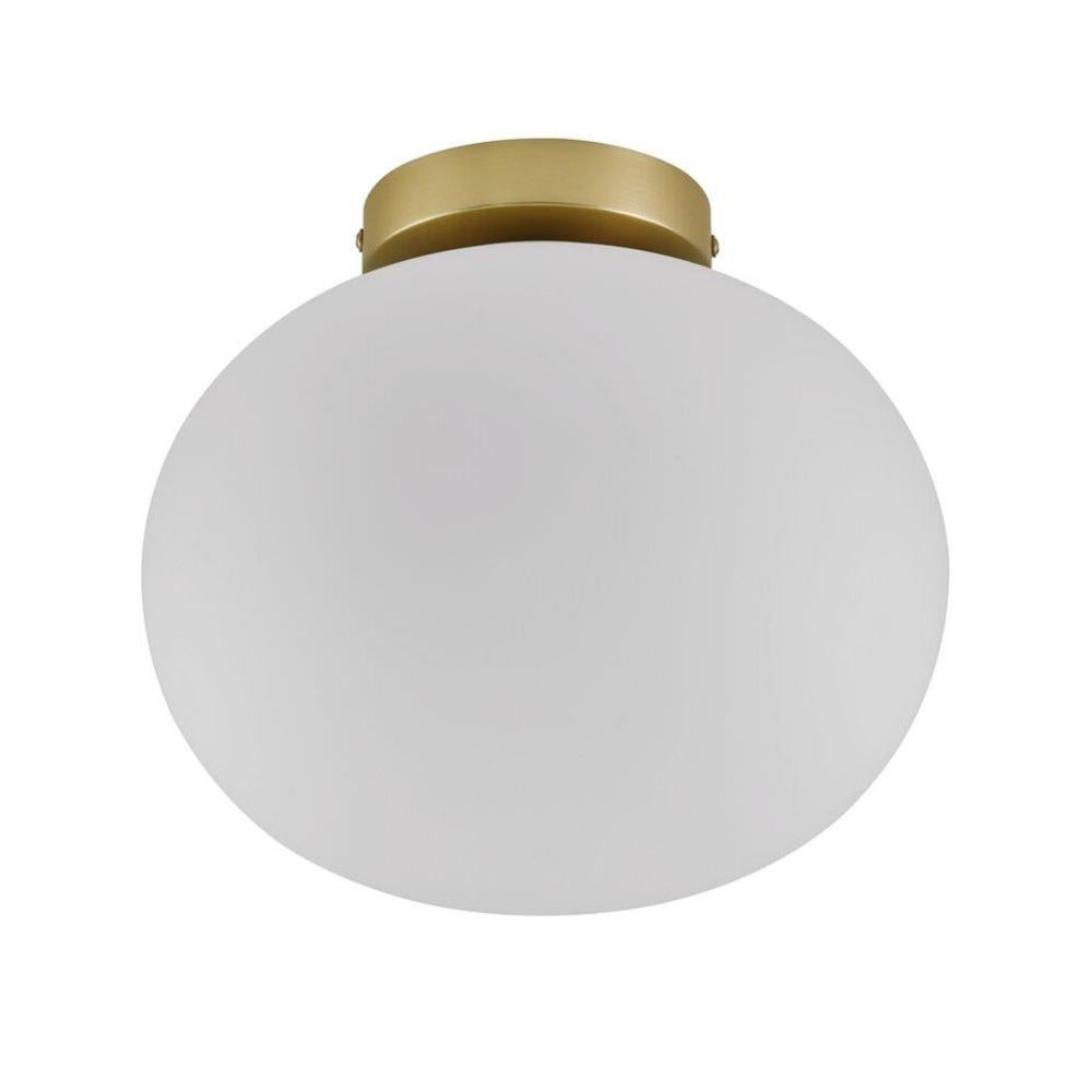 CICLADI PICCOLA PLAFONIERA 1 LUCE ROTONDA IN GESSO CON DIFFUSORE IN VETRO LAMPADINA ATTACCO GX53 Sforzin Illuminazione - Shop Online