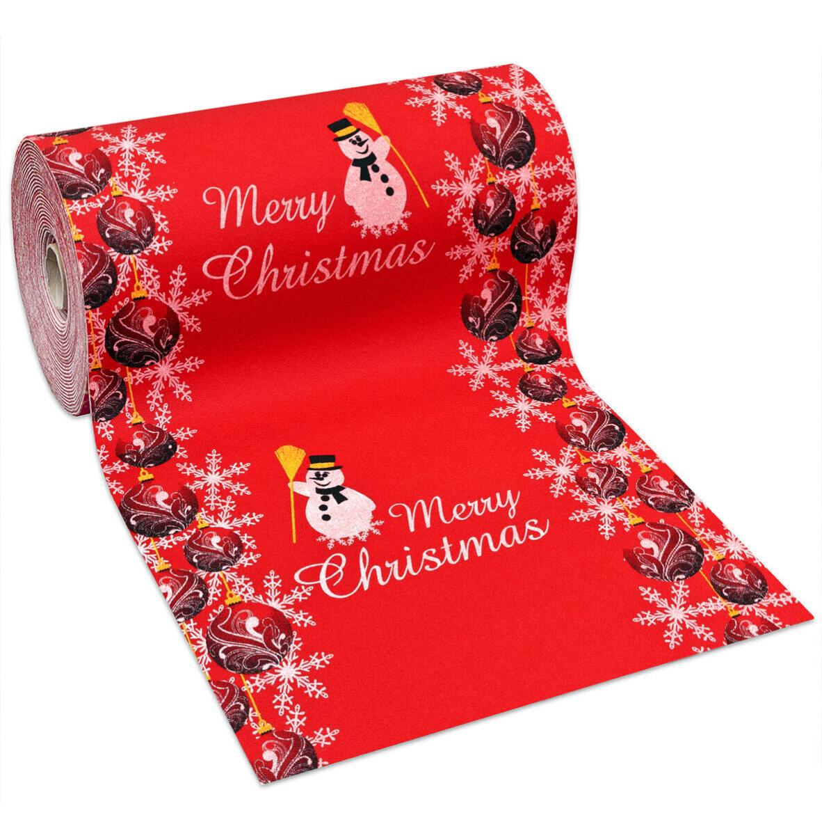 Tappeto Natalizio 3D Con Babbo Natale - Trapuntato, Decorativo Per Soggiorno, Antiscivolo, Poliestere