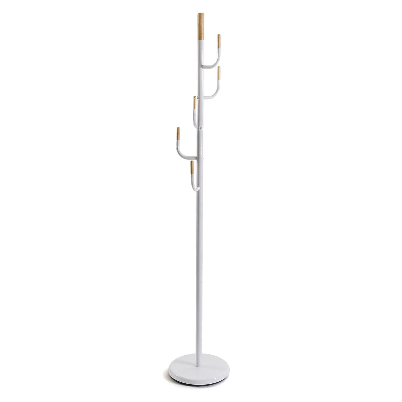 Versa Maider Appendiabiti Da Terra In Stile Minimalista, Attaccapanni Per Ingresso O Corridoio Argento E Marrone 170x28x28cm 84980312