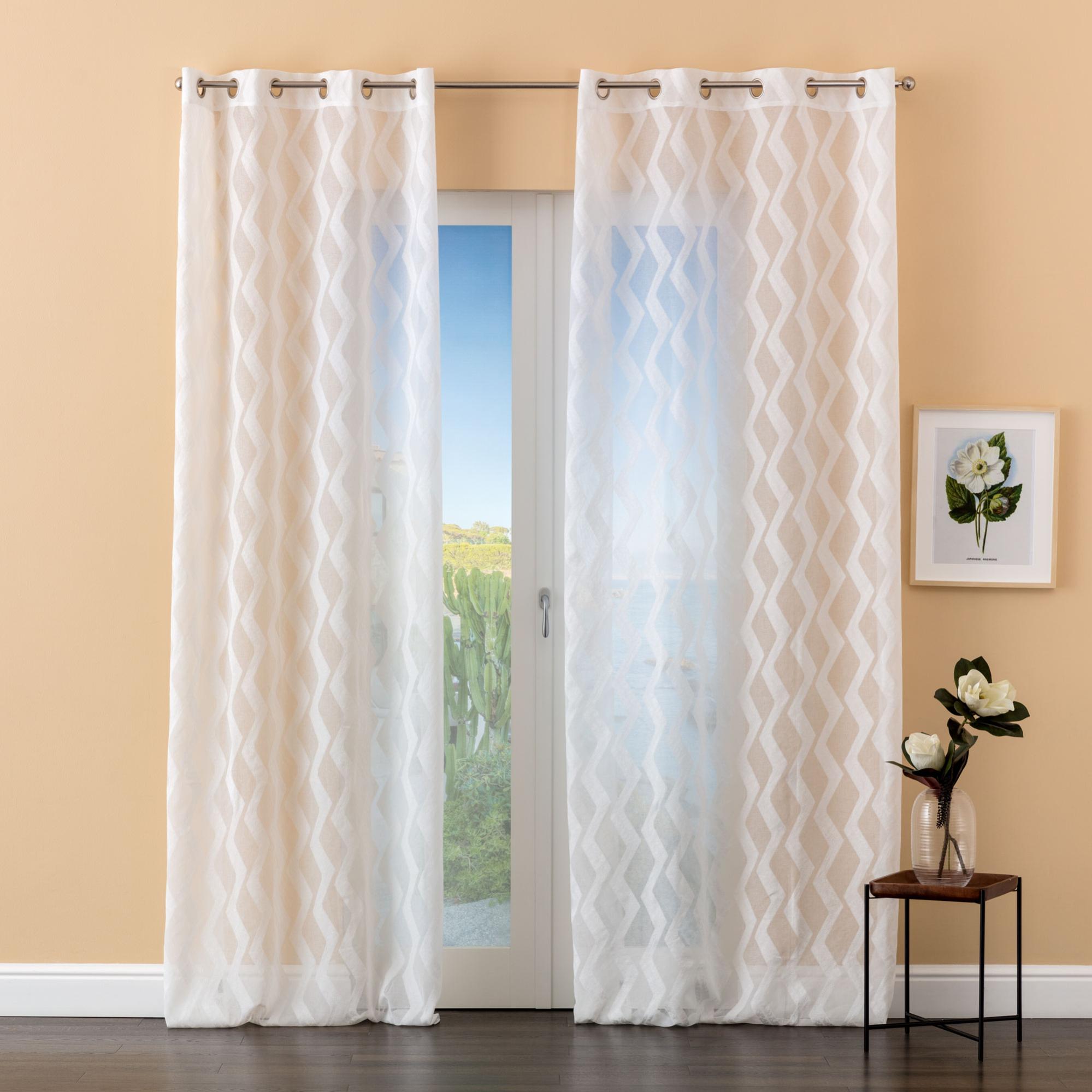 GINSTMOTT tenda, 2 teli, bianco/con occhielli, 145x300 cm - Svizzera GINSTMOTT tenda, 2 teli, bianco/con occhielli, 145x300 cm - Svizzera