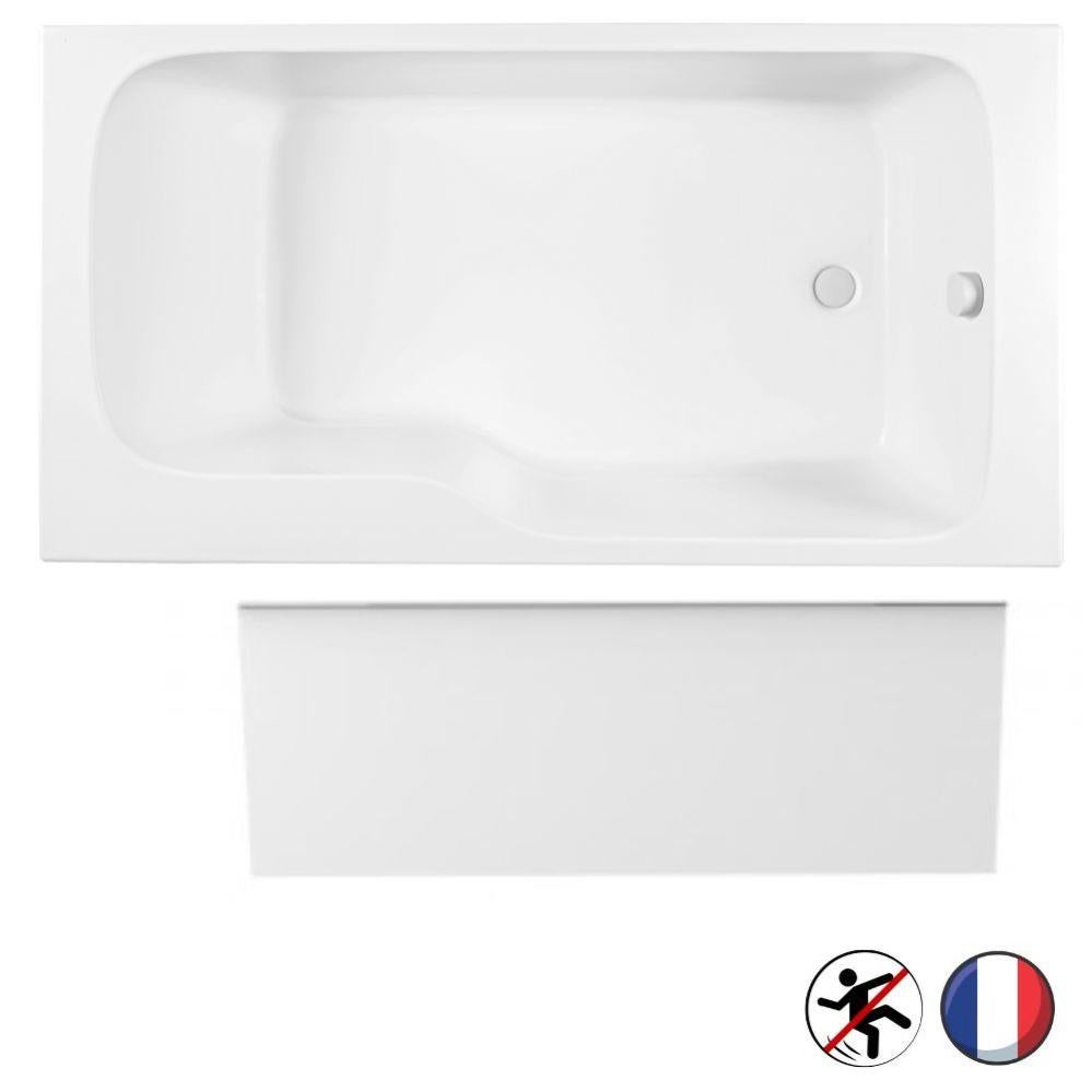 Baignoire bain douche JACOB DELAFON Malice antidérapante + tablier