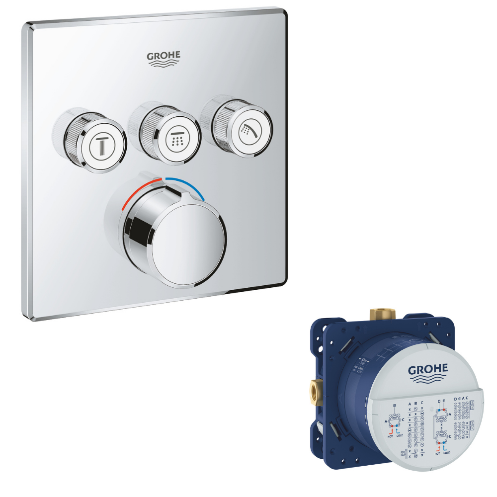 Grohe Mitigeur douche encastrable Grohtherm avec Smartcontrol 3